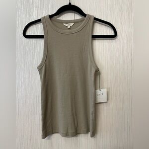 AE77 Organic Cotton Ribbed Tank Top | Size Small | NWT
